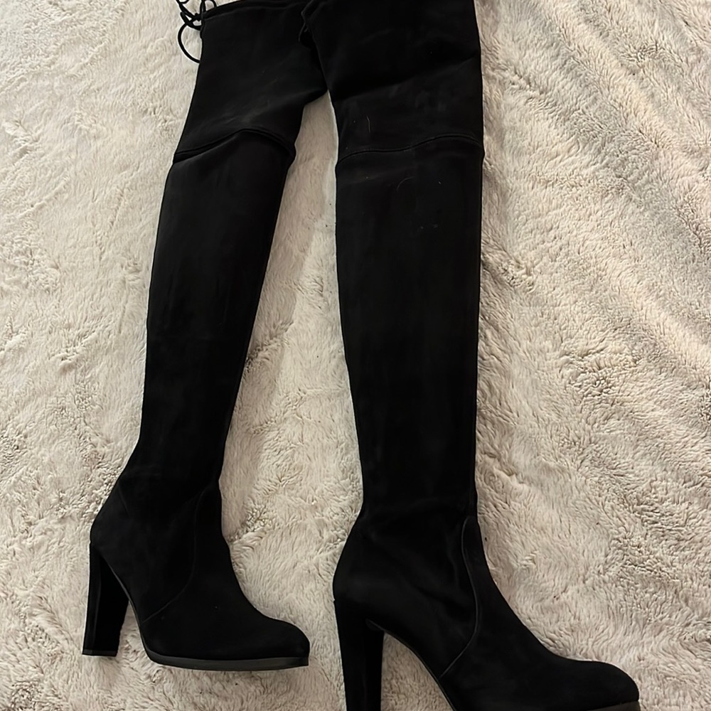 Stuart Weitzman Black Over-the-Knee Boots
